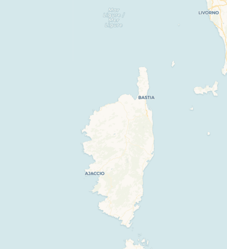 Carte interactive de la Corse — Kairomap